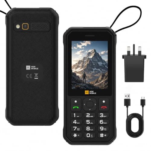 AGM M11 SIM Free Mobile Phone, 4G LTE Dual SIM, 4000mAh Removable Battery