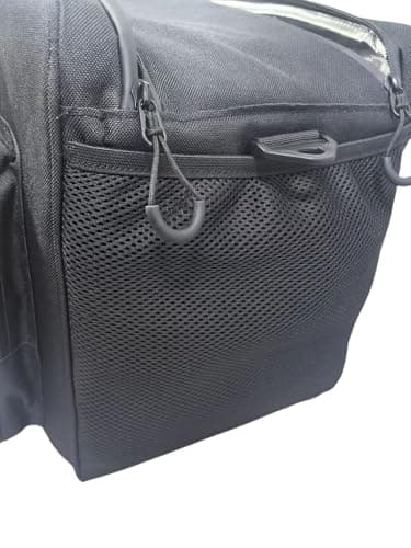 AooDen Electric Car Cooler Bag, Plug in 12V Car Cooler Bag, 25 Liter with Adjustable Shoulder Strap, Cord Storage, Road Trip Black — view 6