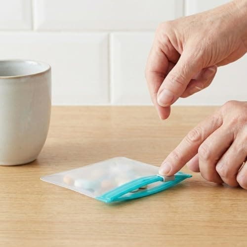 Merzio 14 Pcs Reusable Zip Seal Pill Bags for Travel, Small Storage Pouches — view 5