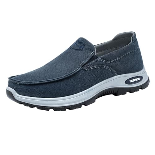 Barefoot Shoes Men's Outdoor Hiking Casual Shoes Casual Slip-On Shoes, blue