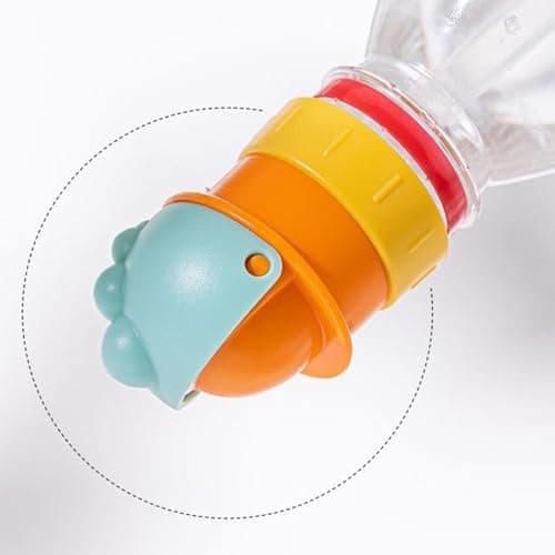 Hydration Adapter - Universal Spout Conversion Lid, Reusable Straw Attachment, Leakproof Bottle Cap Cover, Soda & Juice Dispensing Top, Kitchen & Dining, BPA Free Silicone Blue Single Unit — view 6