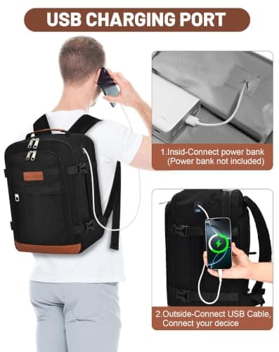 MOCOCITO Ryanair Cabin bags 40x30x20 Travel Backpack 40x30x20 Cabin Bag Carry On Weekend Trips & Air Tryanair Under Seat Backpack for Travelling Suitable for Ryanair, Wizz Air, Easyjet, Vueling — view 4