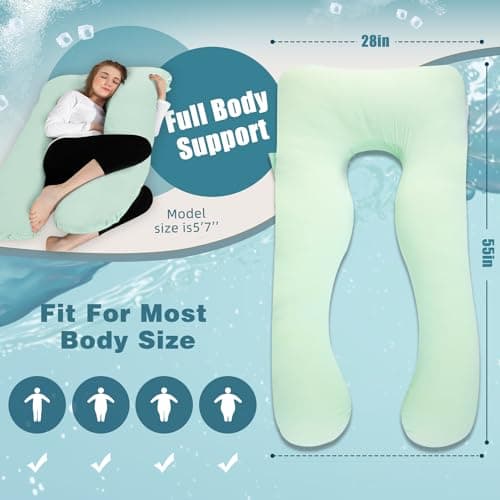 Chilling Home Pregnancy Pillow Cooling, Maternity Pillow for Pregnant Women — view 5
