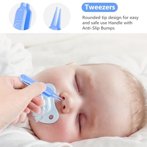 Vicloon Baby Nail Kit, 4-in-1 Baby Nail Care Set, Baby Nail Care Tool, Baby Nail Care Set Manicure Set Includes Baby Scissors, Nail Clippers, Baby Nail File and Tweezer for Newborn Infant Toddler — view 5