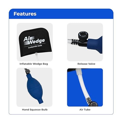 Professional Air Wedge Bag Pump – Medium Inflatable Shim & Leveling Tool – Heavy-Duty Ballistic Nylon Air Jack for Car, Window Installation, and Home Use – Damage-Free Alignment — view 4