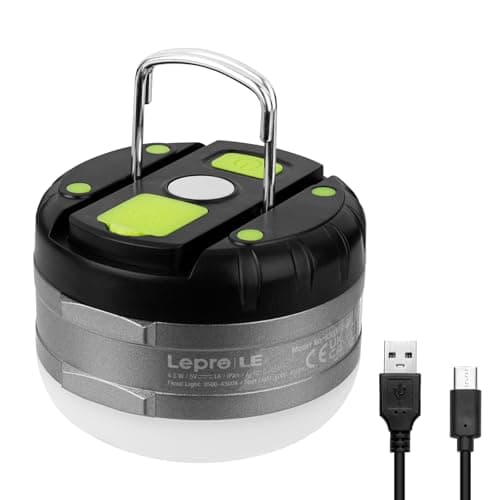 LE Rechargeable Camping Light, Magnetic Tent Light for Camping Hanging