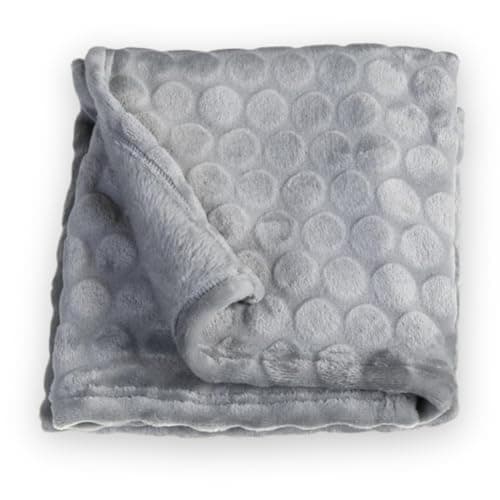 Clair de Lune Marshmallow Super Soft Baby Blanket 90 x 70 cm (Grey)