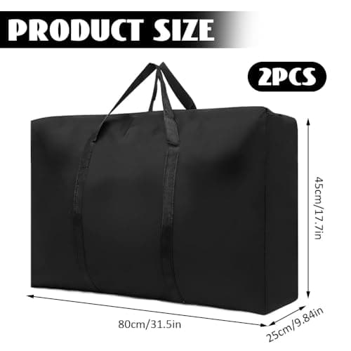 2 PCS Moving Bags, 100L Oxford Large Clothes Storage Bag for Moving House — view 2