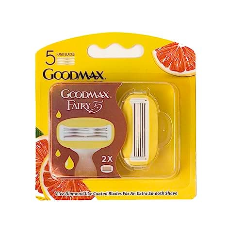Goodmax Fairy Mini Lady Razor - Travel Size With Case - 5 Nano Blade - Moisture Bar Strip Dual Lubrication (Replacement Cartidge) — view 2
