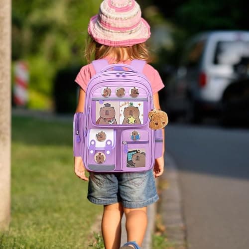 Uonguon Travel Bookbag Large Capacity Multi-Compartment Waterproof Backpack — view 2