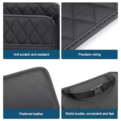 Mandark PU Leather Car Seat Back Organizer, Pink — view 4