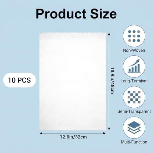 10Pcs Dust Bags For Handbags Drawstring Purse Dust Bags Non-Woven 48 X 32CM — view 2