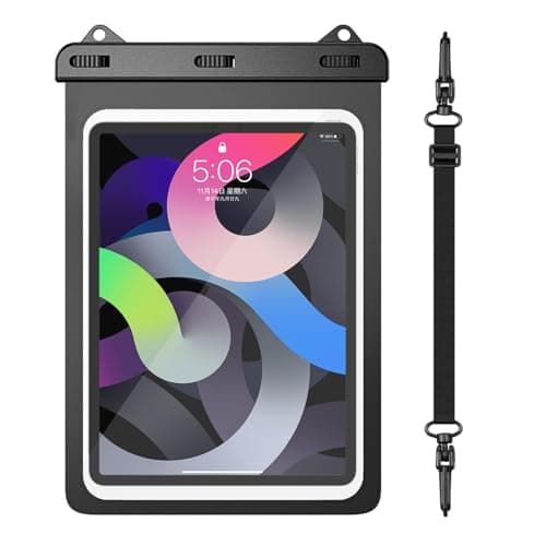 Waterproof Tablet Case, Tablet Pouch Dry Bag Fit iPad 11“ A16 Pad Pro 10.5 New iPad 9.7 2017/2018 iPad Air 4/3 10.9" 2022/2020 iPad 10.2" Galaxy Tab S10 /S8/S7,Android Tablet Up to 11 inch
