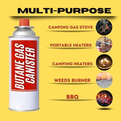 Trendi Portable Camping Stove with 8 Gas Canisters – Complete Outdoor Cooking Set with Carry Case, EN417 Gas Compatibility, Auto Ignition & Adjustable Flame — view 3