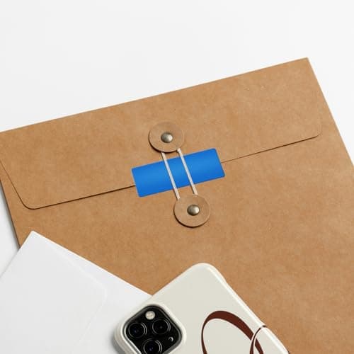 Meitaat Blue Rectangular Labels 50 x 25mm Blank Stickers Roll 500 Pcs — view 5
