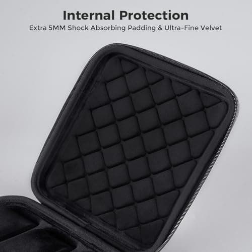 ProCase 6-Slot Travel Watch Case for Men, Hard Shell Storage Box -Black — view 4