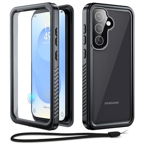 Beeasy for Samsung S25 Case Waterproof Shockproof Dustproof 360 Degree Full Body Heavy Duty Cover Built in Screen Protector, Galaxy S25 Protective Phone Case 6.2 inch Black