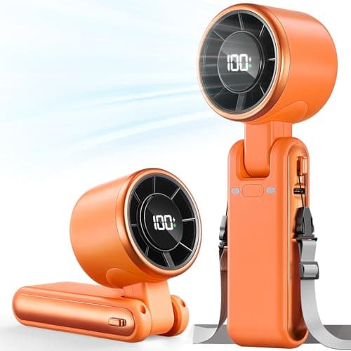 Bearwind Portable Handheld Fan, 9m/s Turbo Fan, USB Rechargeable, Up to 12H