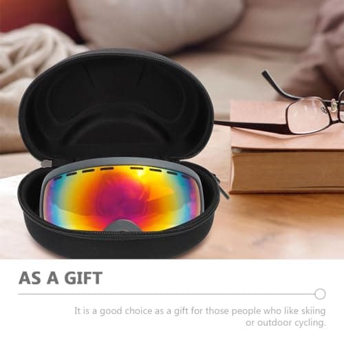 Large Size Goggles Boxes 2 Pack Eva Hard Glasses Case with Zipper for Skiing Outdoor Cycling Storage and Protection — view 4