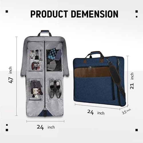 MATEIN Suit Carrier for Men, Travel Garment Bags with Strap for Business — view 5