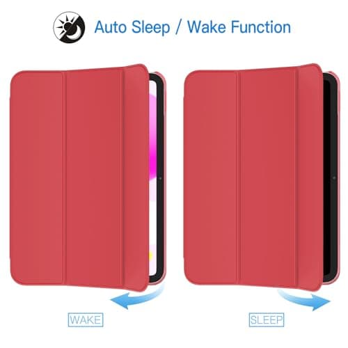 JETech Case for iPad (A16) 11th/10th Gen, Red — view 6