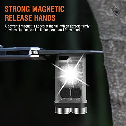 BORUIT V3 Small Torch Led Super Bright 1000 LM with 365nm UV Black Light — view 4