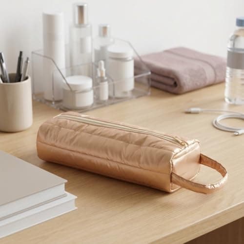 PureBowlic Quilted Hair Tool Bag 38Cm, Heat Resistant Storage Case — view 4