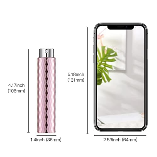 Toureal 8ml Atomizer Perfume Spray Bottle for Travel, Empty Refillable Cologne Dispenser, Portable Sprayer (3 Colors) — view 6