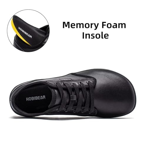 HOBIBEAR Unisex Wide Barefoot Shoes for Mens Womens Minimalist Sneakers Zero Drop Shoes Lightweight Comfortable (All Black,7.5 UK) — view 5