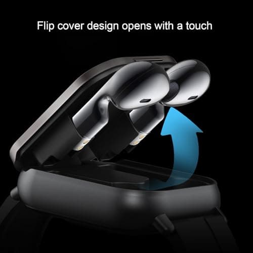YUKERMARB 2 in 1 Smart Watch with Earbuds, 2.01 Inch Screen Smartwatch Wireless Headset Fitness Tracker Watch for Android for iOS — view 5