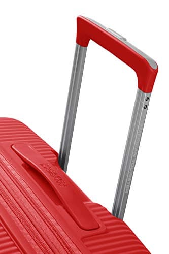 American Tourister Soundbox - Hand Luggage Suitcase 55 x 40 x 20/23 cm - Hard Shell Trolley Suitable for EasyJet - Expandable, Light, 4 wheels & TSA Lock - 35.5/41 L - Red (Coral Red) — view 6