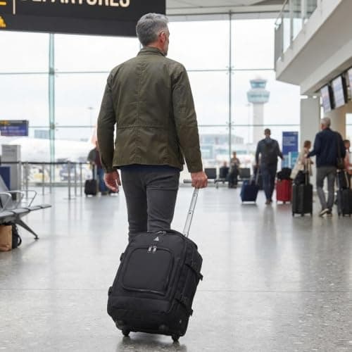Aerolite Premium 40x30x20 Ryanair & Wizz Air 2 Wheel Trolley Backpack Bag — view 6