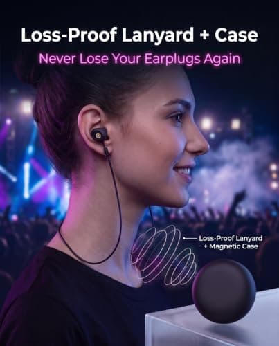 32dB High Fidelity Ear Plugs for Concerts & Noise Reduction Earplugs(S-XL) — view 5