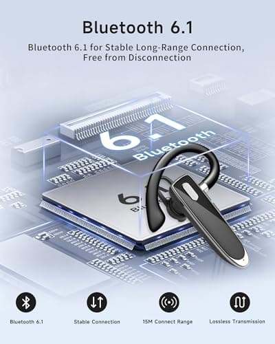 EUQQ Bluetooth Single wireless Headset Handsfree Earpiece for phone — view 4