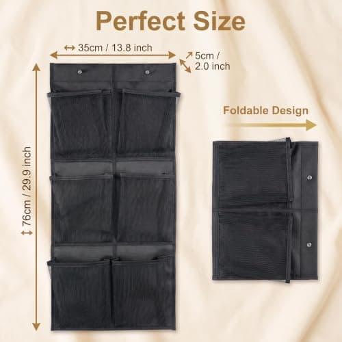 SINJAETRQ Hanging Shoe Storage, Non-Woven Wall Mounted Shoe Rack for Closet Door, Caravan Accessories & Campervan Organiser, Space Saving Over The Door Shoes Storages Solution — view 3