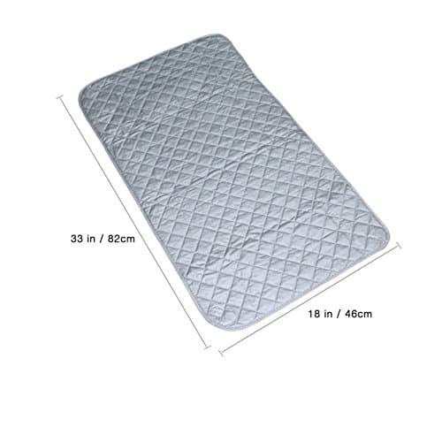 Ruibo Magnetic Ironing Mat Blanket,Iron Board Alternative Cover/Quilted Washer Dryer Heat Resistant Pad/Portable Cover/Mat Grey 33"X 18" — view 6