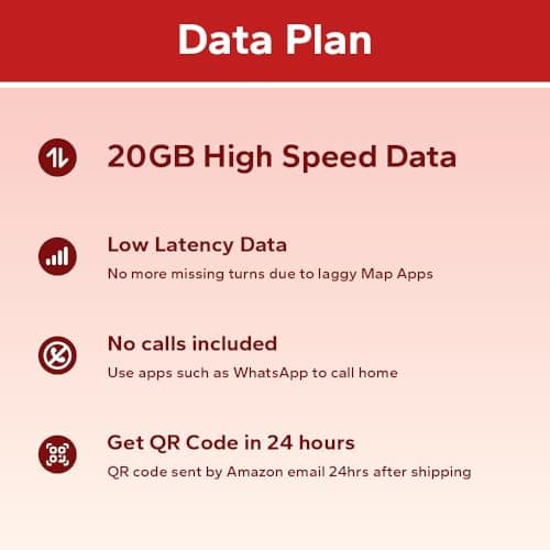 TSIM Prepaid Turkey eSIM for Travel | 30 days 20GB 5G Speed | Hotspot Allowed | eSIM QR Code Sent by Email within 24Hrs of Shipping | Scan QR Code and use Immediately | Data Only No Voice — view 3