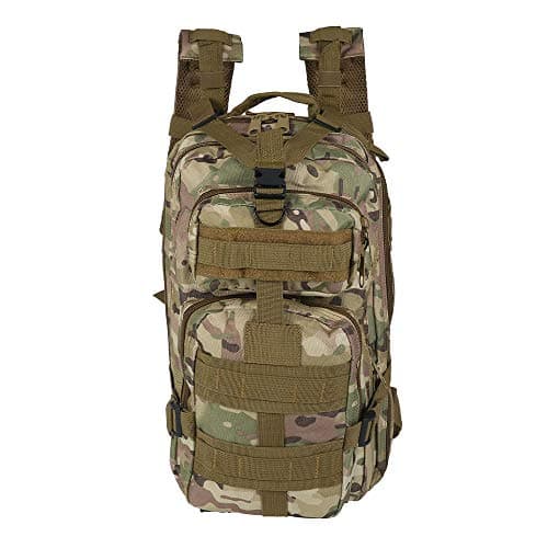 ATopoler Tactical Backpack 30L Hiking Backpack Outdoor Sport Hiking Trekking Camping Travel Backpack Combat Rucksack Sturdy Durable for Hiking Cycling 43x 20x 24cm (Light camouflage) — view 3