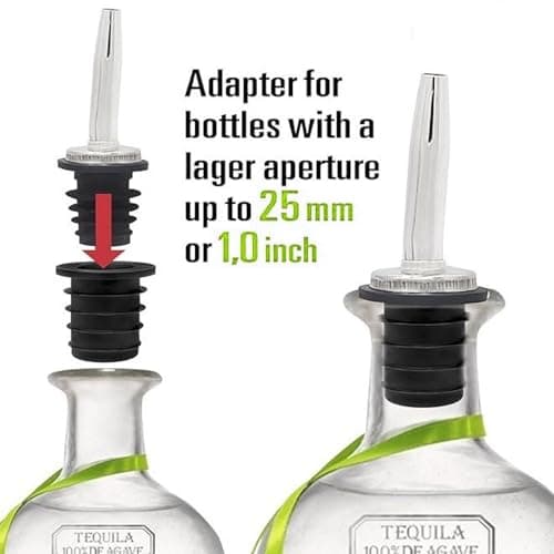 fxwtich Wine Pourer Adapter Bottle Spout Adapter 1/6pcs Silicone Liquor Pourer Adapter Universal Olive Oil Wine Bottle Pour Spout Convertor Connector 1pc — view 3
