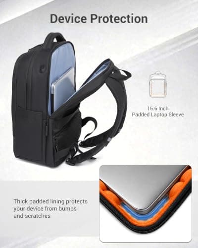 Kono Laptop Backpack 15.6 Inch Lightweight Rucksack School Bag — view 3