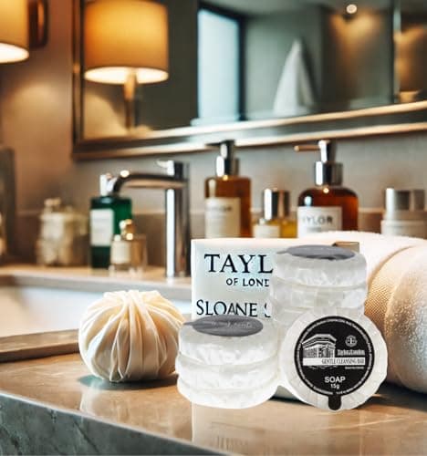 Taylor of London Tissue Pleated Soap, 50x15g - Hotel Mini Soap, Travel soap — view 5