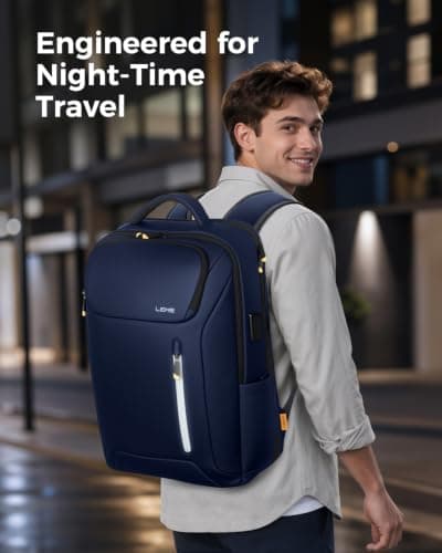 Lekespring Laptop Backpack for Men, 17.3 Inch 30L Business Rucksack — view 6