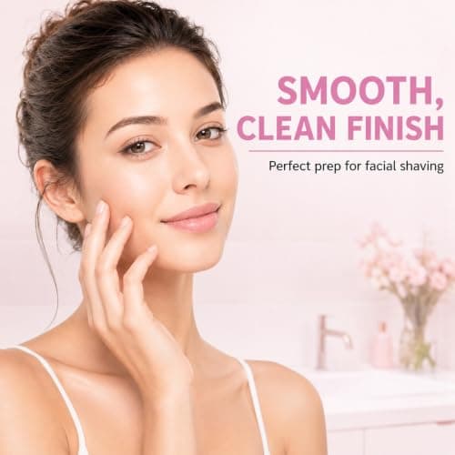 Facial Hair Visibility Mist and Razor Set, 100ml Face-Shaving Prep Spray with 4 Pink Face Razors – Lightweight Fine Hair Guide for At-Home Grooming — view 5