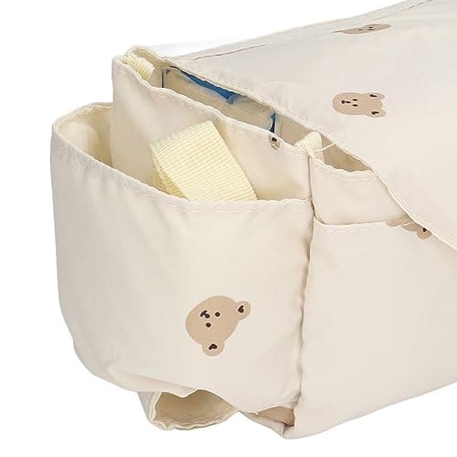 Baby Stroller Bag 15 Compartment Large Capacity Storage Organizer (Beige) — view 6