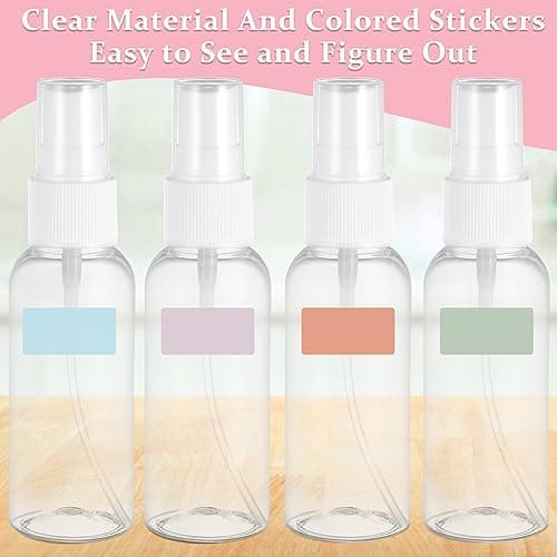 10pcs 50ml Spray Bottle Travel Bottles for Toiletries with Funnel Sticker — view 5
