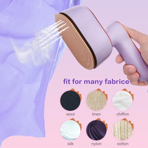 Travel Steam Iron for Clothes, Portable Mini Handheld Lightweight Steamer, 180° Rotatable,Ironing & Steaming 2 in 1,Dorm Room Essentials,Garment Hand Multi-directional Applicable Steamer ﻿ — view 6