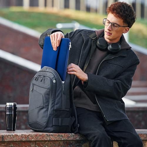 HEDUGO Laptop Sleeve Bag Compatible with 13 to 14 inches MacBook Air/Pro Chromebook Notebook Portable Case with Front Pocket Padded Computer Pouch Cover Protective for 13” to 14” Laptop,Blue — view 6