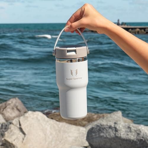 Sparrow Metal Water Bottle with Straw - 900ml - Insulated Tumbler Flex Lid — view 5