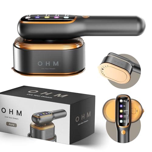 OHM Aura Portable Clothes Steamer & Handheld Travel Steam Iron (Grey)