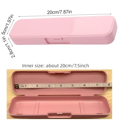 Hahhhha 2pcs Rectangle Flatware Organizer Cutlery Fork Spoon Travel, Portable Flatware Box Tableware Storage Case, Travel Case Tableware Storage (Size:20x5x2.8cm) — view 2